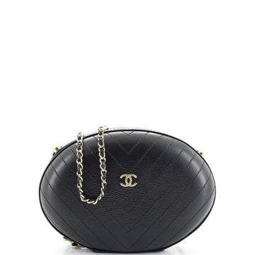 Chanel La Pausa Evening Bag Chevron Leather