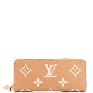 Louis Vuitton Clemence Wallet Bicolor Monogram Empreinte Giant