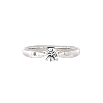 Tiffany & Co. Harmony Solitaire Ring Platinum with RBC Diamond H/VS2 0.36CT