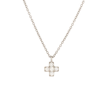 Tiffany & Co. Cruciform Cross Pendant Necklace Platinum and Diamonds