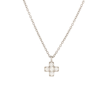 Tiffany & Co. Cruciform Cross Pendant Necklace Platinum and Diamonds