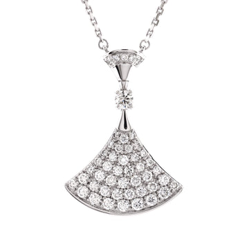 Bvlgari Divas' Dream Pendant Necklace 18K White Gold with Diamonds Large