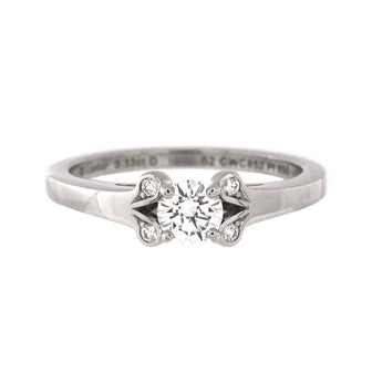 Cartier Ballerine Solitaire Ring Platinum with RBC Diamond E/VS1 0.33CT