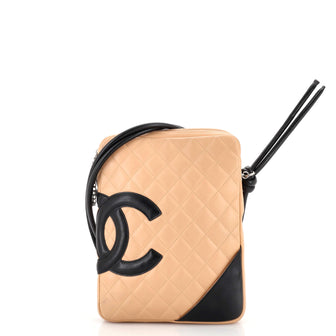 Chanel Cambon Crossbody Bag Quilted Leather Medium