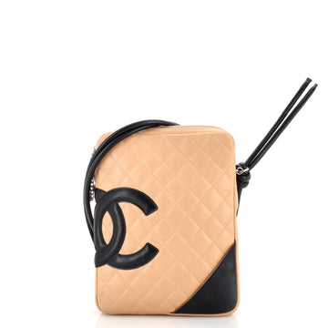 Chanel Cambon Crossbody Bag Quilted Leather Medium