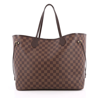 Louis Vuitton Neverfull Tote Damier GM Brown
