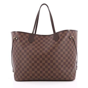 Louis Vuitton Neverfull Tote Damier GM Brown
