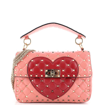 Valentino Garavani Rockstud Spike Flap Bag Quilted Leather Medium