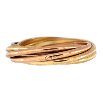 Cartier Trinity 7 Band Ring 18K Tricolor Gold