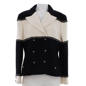 Chanel Women's Paris-31 Rue Cambon Bicolor Double Breasted Jacket Tweed