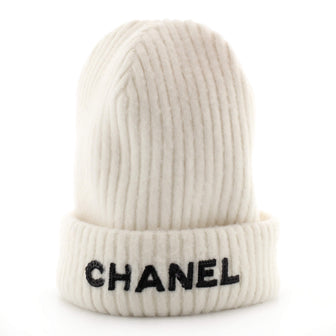 Logo Beanie Cashmere with Sequins