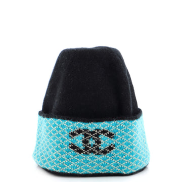 Chanel CC Beanie Printed Cashmere
