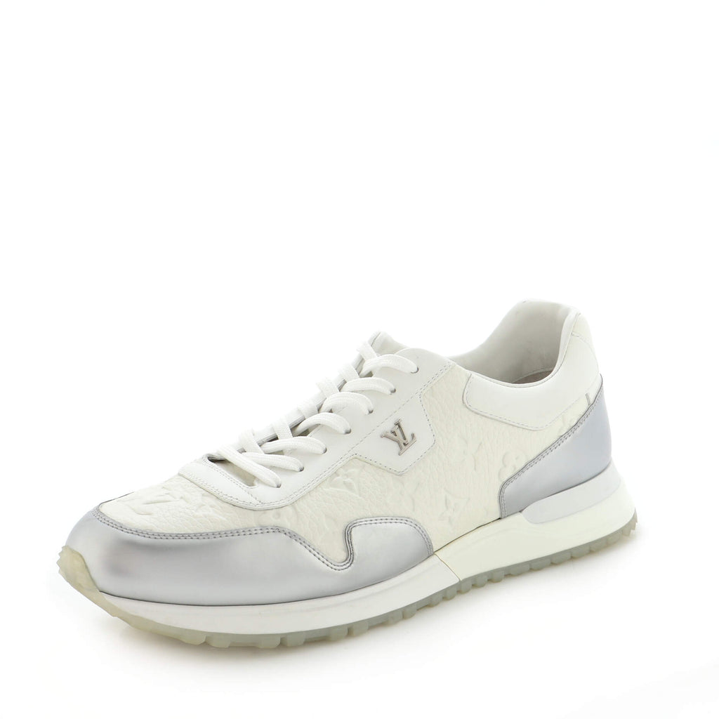 Louis Vuitton Run Away Leather Low Trainers In White