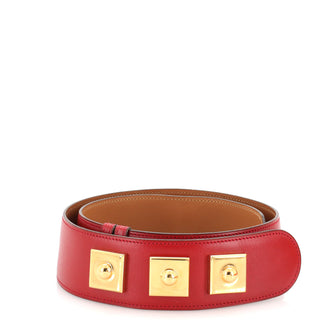 Hermes Vintage Piano Belt Leather