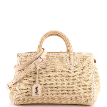 Saint Laurent Rive Gauche Cabas Woven Raffia Small