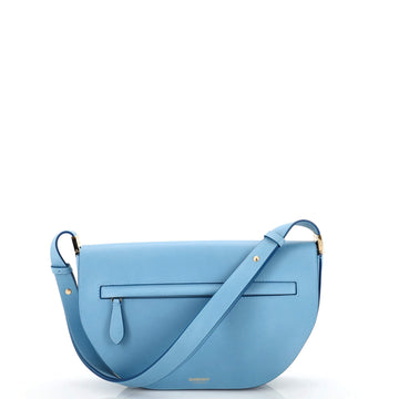 Burberry Olympia Flap Bag Leather Medium