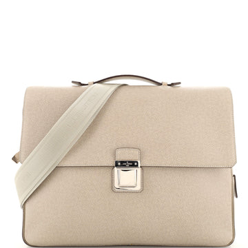 Louis Vuitton Vassili Handbag Taiga Leather PM