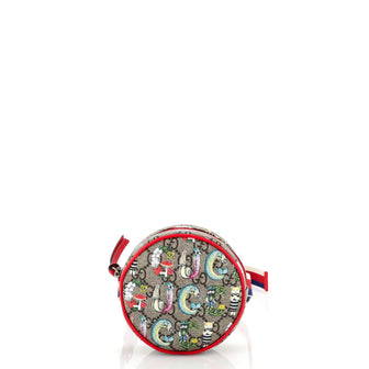 Gucci Children's Round Belt Bag Printed GG Coated Canvas