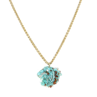 Gucci Rajah Pendant Necklace Metal with Crystal Embellished Resin