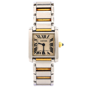 Cartier Tank Francaise Quartz Watch Stainless Steel and Yellow Gold 20