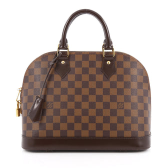 Louis Vuitton Alma Handbag Damier PM Brown 2034301