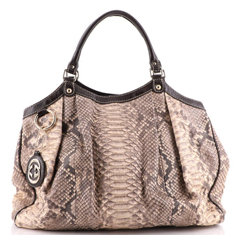 Gucci Sukey Tote Python Large