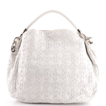 Christian Dior Lady Dior Soft Hobo Cannage Stitch Leather Large