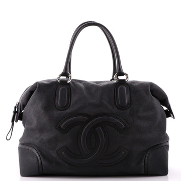 Chanel CC Cup Zip Tote Washed Grained Calfskin Large