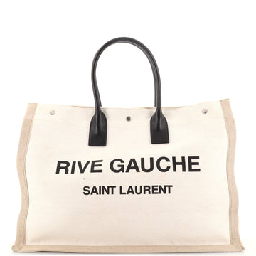 Saint Laurent Rive Gauche Shopper Tote Canvas Large