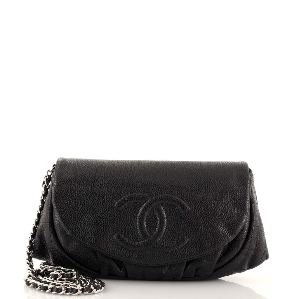 Chanel Half Moon Wallet on Chain Caviar Black 2032381