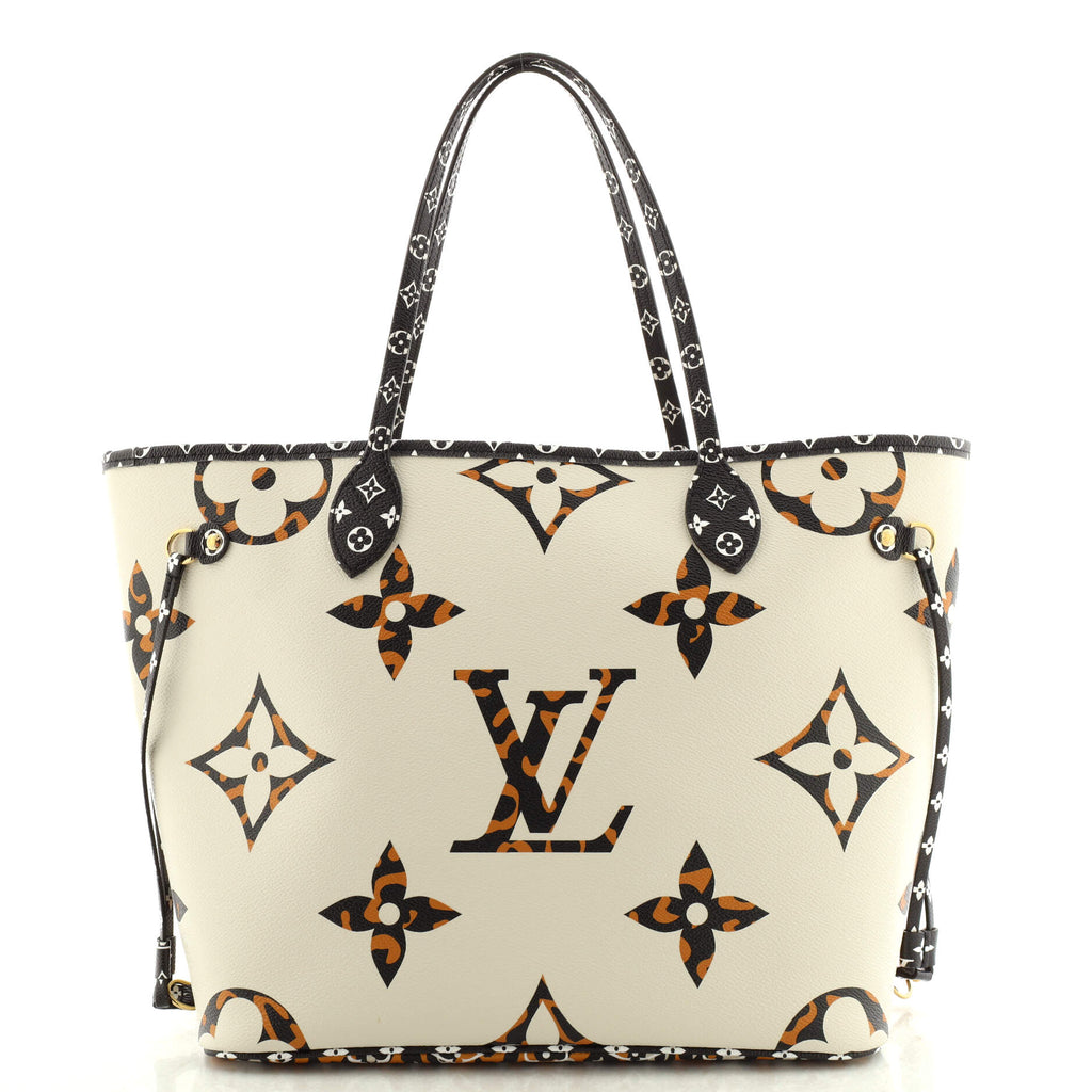 Louis Vuitton Neverfull NM Tote Limited Edition Jungle Monogram Giant MM  Brown 2034658