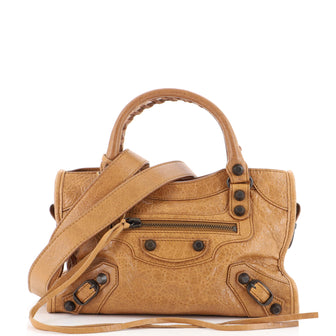 Balenciaga City Classic Studs Bag Leather Mini