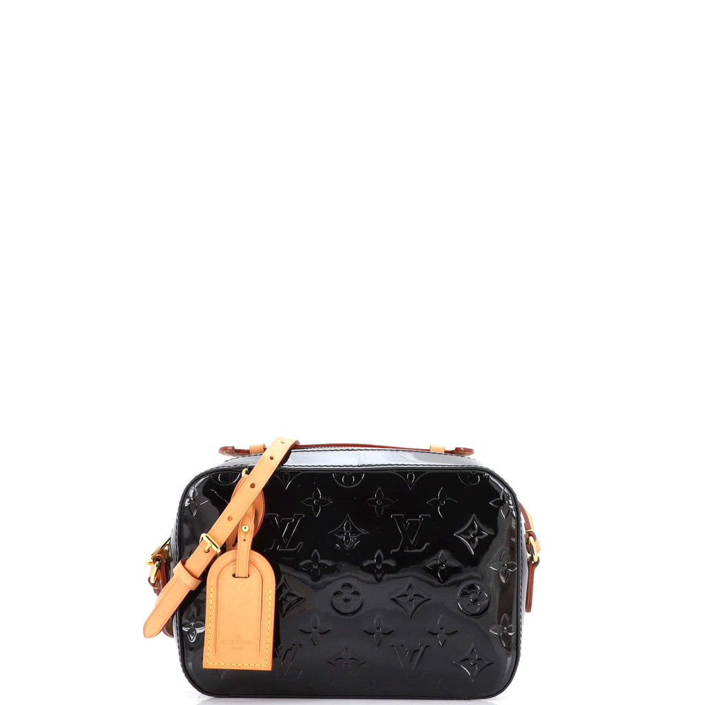 Louis Vuitton Santa Monica Crossbody Bag Monogram Vernis Black 2035081