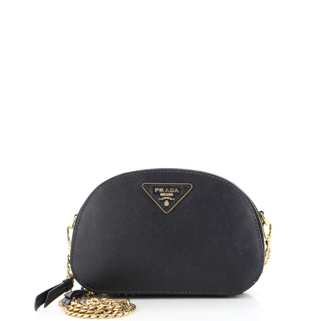Prada Odette Convertible Belt Bag Saffiano Leather Black 2035251