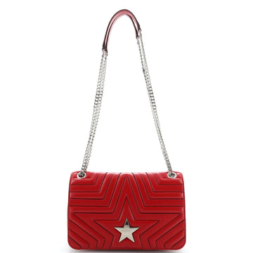 Stella McCartney Star Flap Crossbody Bag Quilted Leather Small