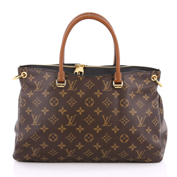 Louis Vuitton Pallas Tote Monogram Canvas Black 2035403