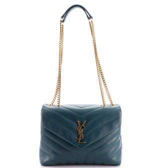 Saint Laurent LouLou Shoulder Bag Matelasse Chevron Leather Small