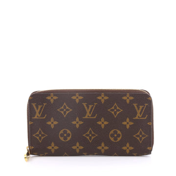 Louis Vuitton Zippy Wallet Monogram Canvas Brown