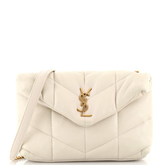 Saint Laurent LouLou Puffer Shoulder Bag Quilted Leather Mini