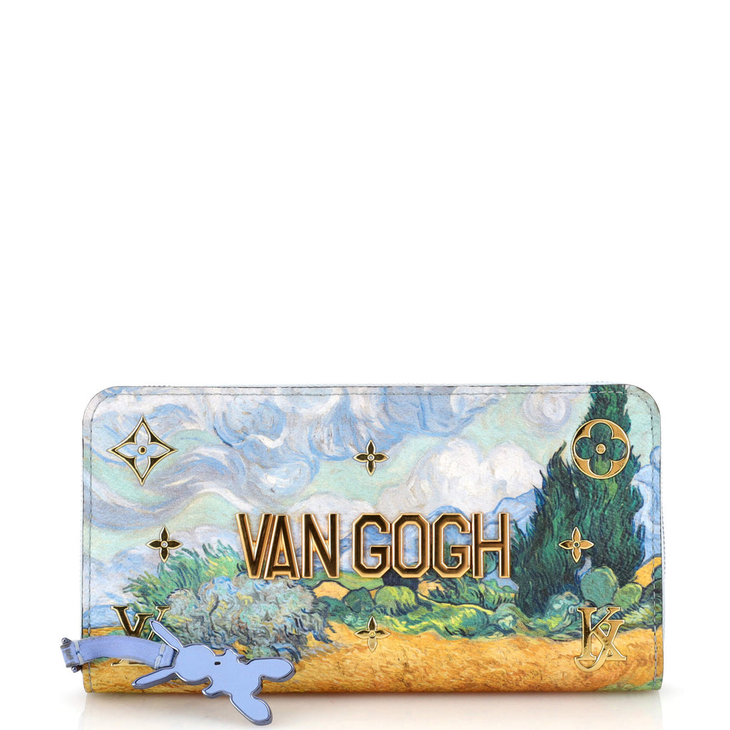 Louis Vuitton Zippy Wallet Limited Edition Jeff Koons Van Gogh Print Canvas  Multicolor 20357815