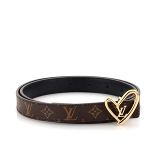Louis Vuitton Fall in Love Reversible Belt Monogram Canvas and Leather Thin