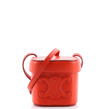 Celine Cuir Triomphe Box Bag Leather Small