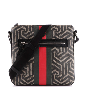 Gucci Front Zip Messenger Caleido GG Coated Canvas Medium