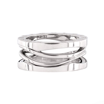 Bvlgari B.Zero1 Design Legend Zaha Hadid Three Band Ring 18K White Gold