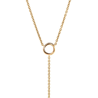 Cartier Baby Trinity Drop Pendant Necklace 18K Tricolor Gold