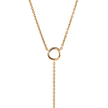 Cartier Baby Trinity Drop Pendant Necklace 18K Tricolor Gold