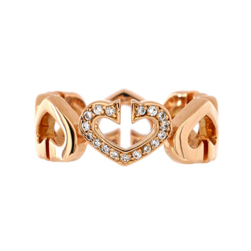 Cartier C Heart de Cartier Ring 18K Rose Gold and Diamonds