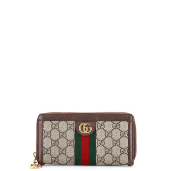 Gucci Ophidia Zip Around Wallet GG Coated Canvas