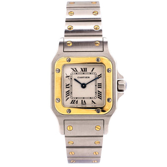 Santos de Cartier Galbee Quartz Watch Stainless Steel and Yellow Gold 24