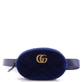 Gucci GG Marmont Belt Bag Matelasse Velvet